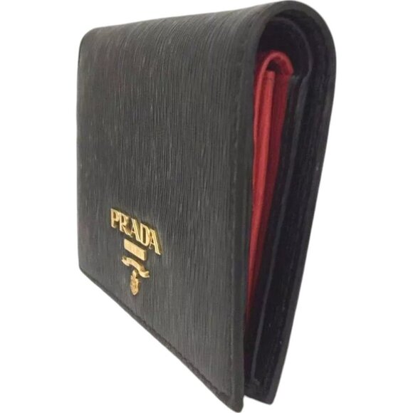 254205AR (E2) Prada Wallet Black Leather - Picture 3 of 9